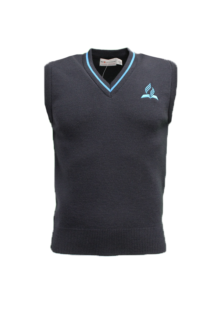 Seventh-day Adventist College Vest Navy/Cyan