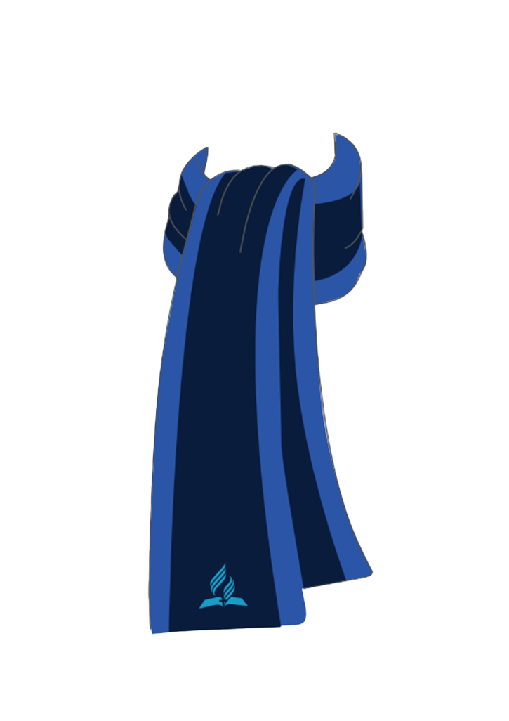Seventh-day Adventist Scarf Navy/Royal 1SZ